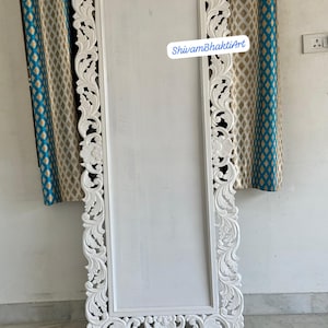 Wooden Carved Mirror Frame/ Carved Wood Frame/ Wooden Mirror Frame/ Consol Mirror/ Vintage Style Frame/Wall Frame