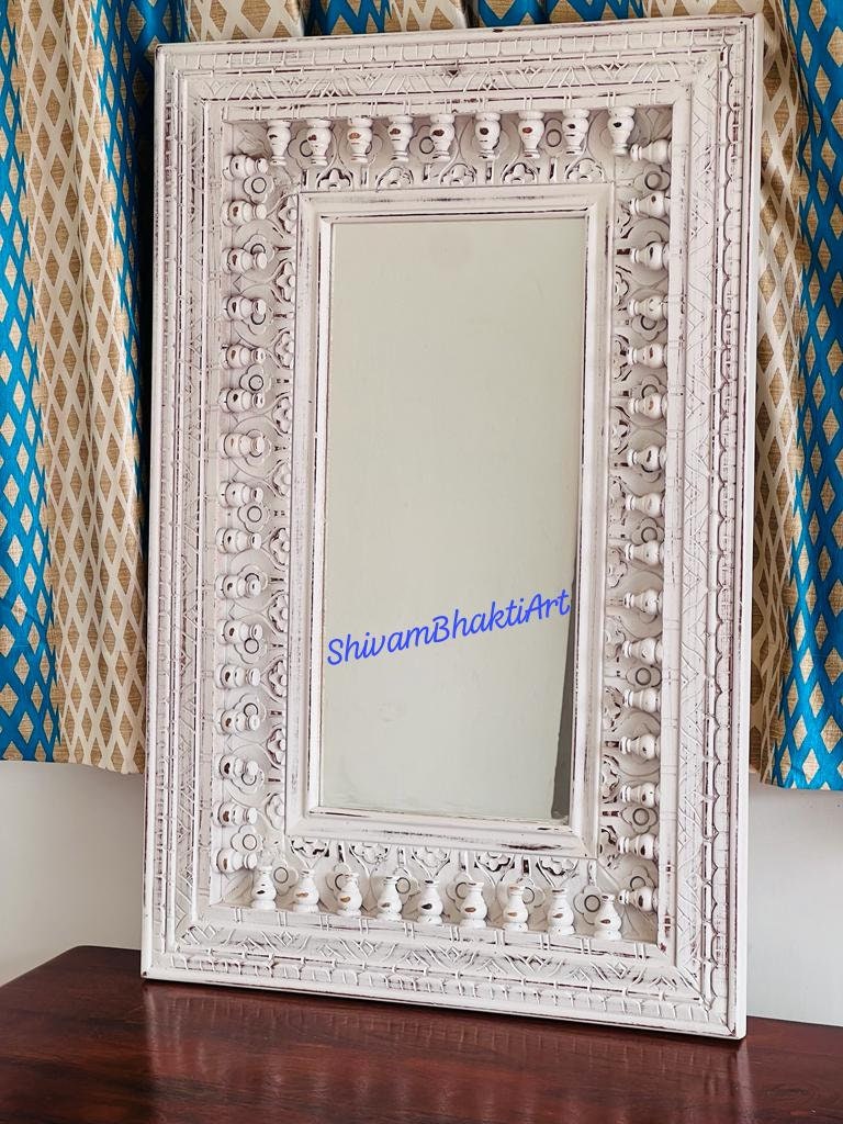 木製彫刻壁掛けミラーフレーム/彫刻木製フレーム/木製ミラーフレーム