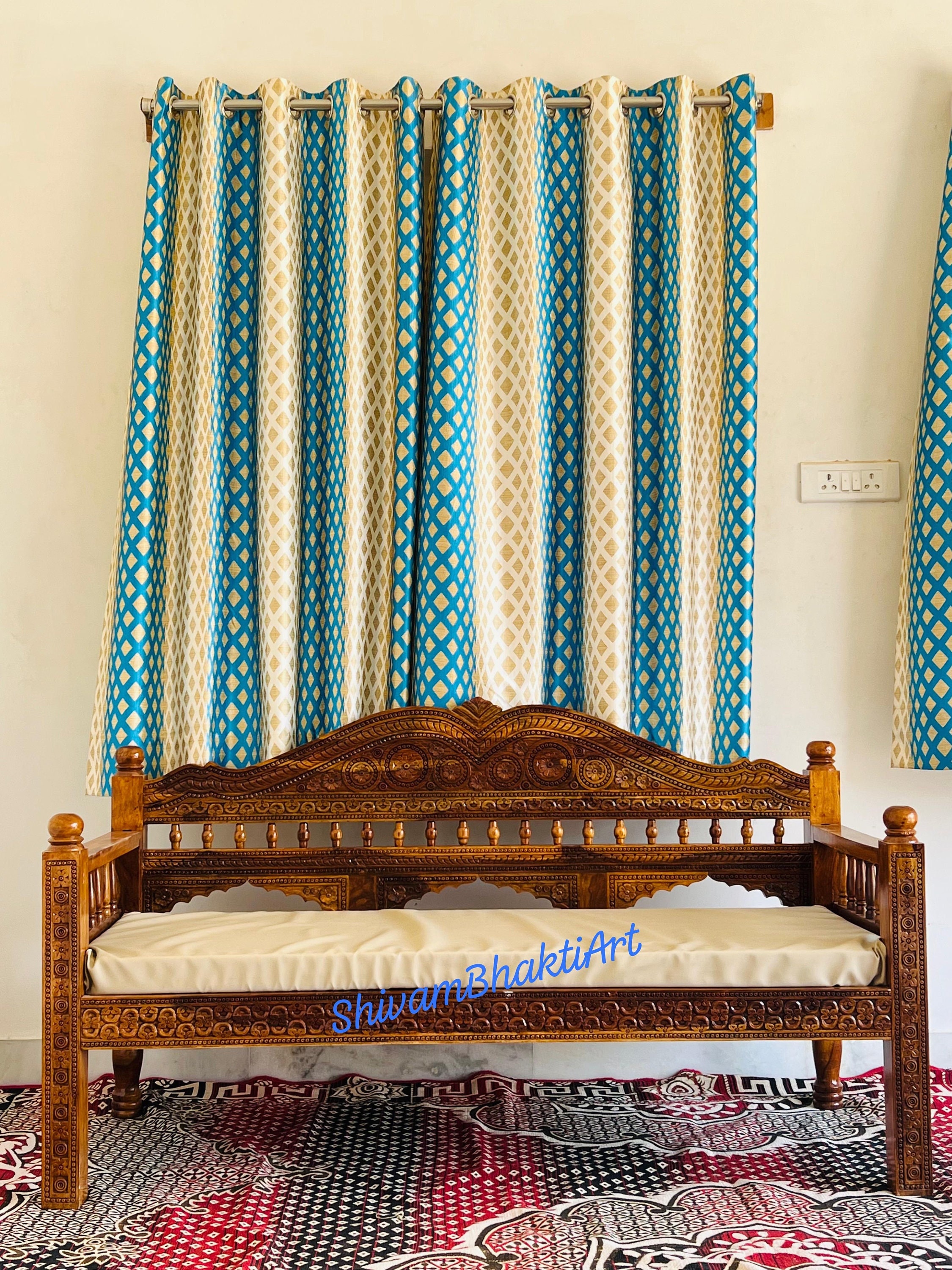 Indian Rosewood Diwan: Fine Carved Wooden Sofa - Etsy