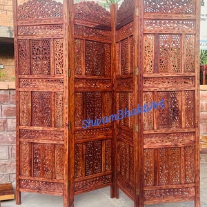Wooden wall Partition/carved panel/handmade partition screen/jali carved partition