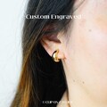 Clip On Earrings Minimalist Chunky Hoop Gold Sliver  | Small Simple Teardrop Huggie | Invisible Pain Free | Non Pierced Ears | Jewelry Gift