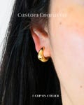 Clip On Earrings Minimalist Chunky Hoop Gold Sliver | Small Simple Teardrop Huggie | Invisible Pain Free | Non Pierced Ears | Jewelry Gift