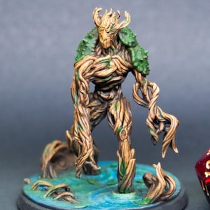 Hand-Painted Treant (Tree Creature) Miniature for DnD, Pathfinder and Tabletop Games