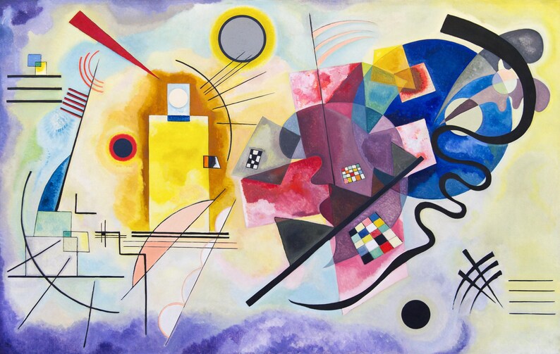 Wassily Kandinsky 'Komposition' XXL Leinwandbild 50x40 Cm | Kunstdruck Auf Keilrahmen, Made In Germany