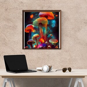 Cartel de setas Colorido cartel de setas Lienzo - Arte de pared psicodélico - Hermoso regalo de decoración de pared