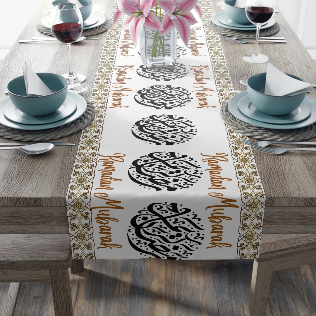 Ramadan Mubarak Table Runner, Ramadan Decoration, Ramadan Decor ...