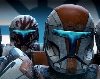 Republic Commando - Commando Clone Helmet Kit! 3d Print! Physical Item! Cosplay, Costume, Display etc… DIY Kit!