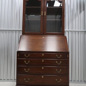 Henkel- Harris J. Hancock Mahogany Georgian Secretary Desk