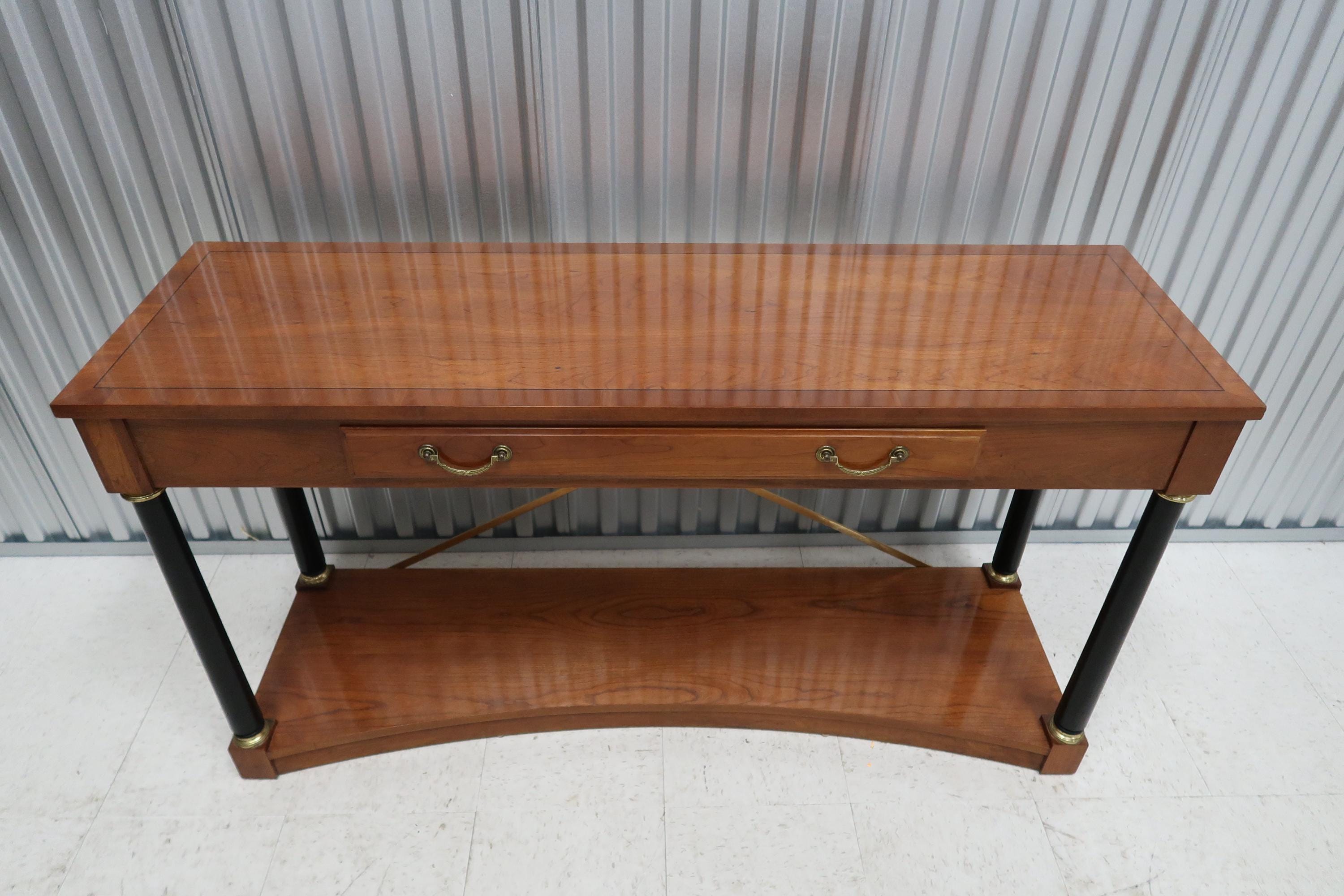 Ethan Allen Medallion Collection Cherry Console Table Vintage Find - Etsy