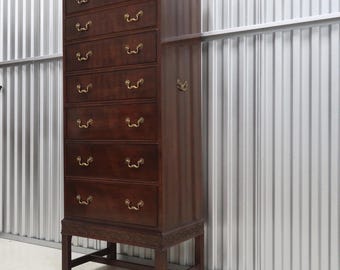 Ethan Allen Georgian Court Newport Cherry Chest on Chest Vintage