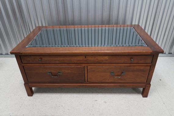 Lexington Bob Timberlake Cherry Display Rectangular Cocktail Table Vintage Find Etsy
