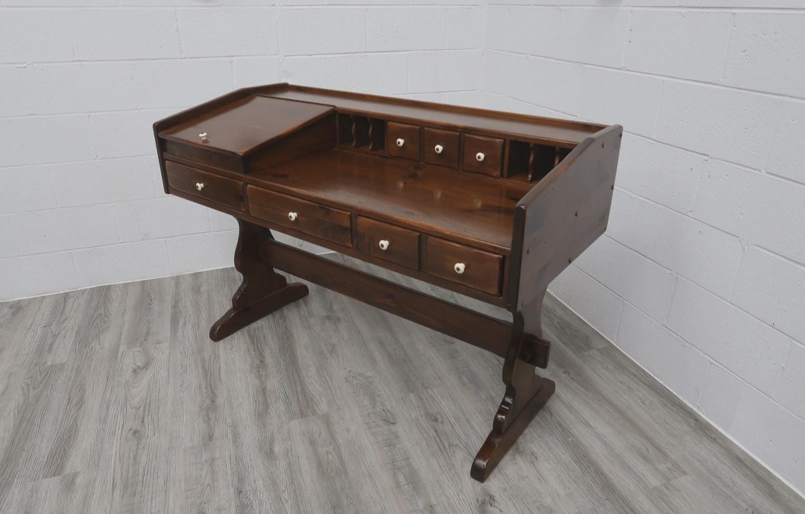 Antique Pine Writing Desk - Etsy