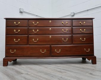 Drexel Heritage Passage Collection Campaign Triple Dresser Vintage