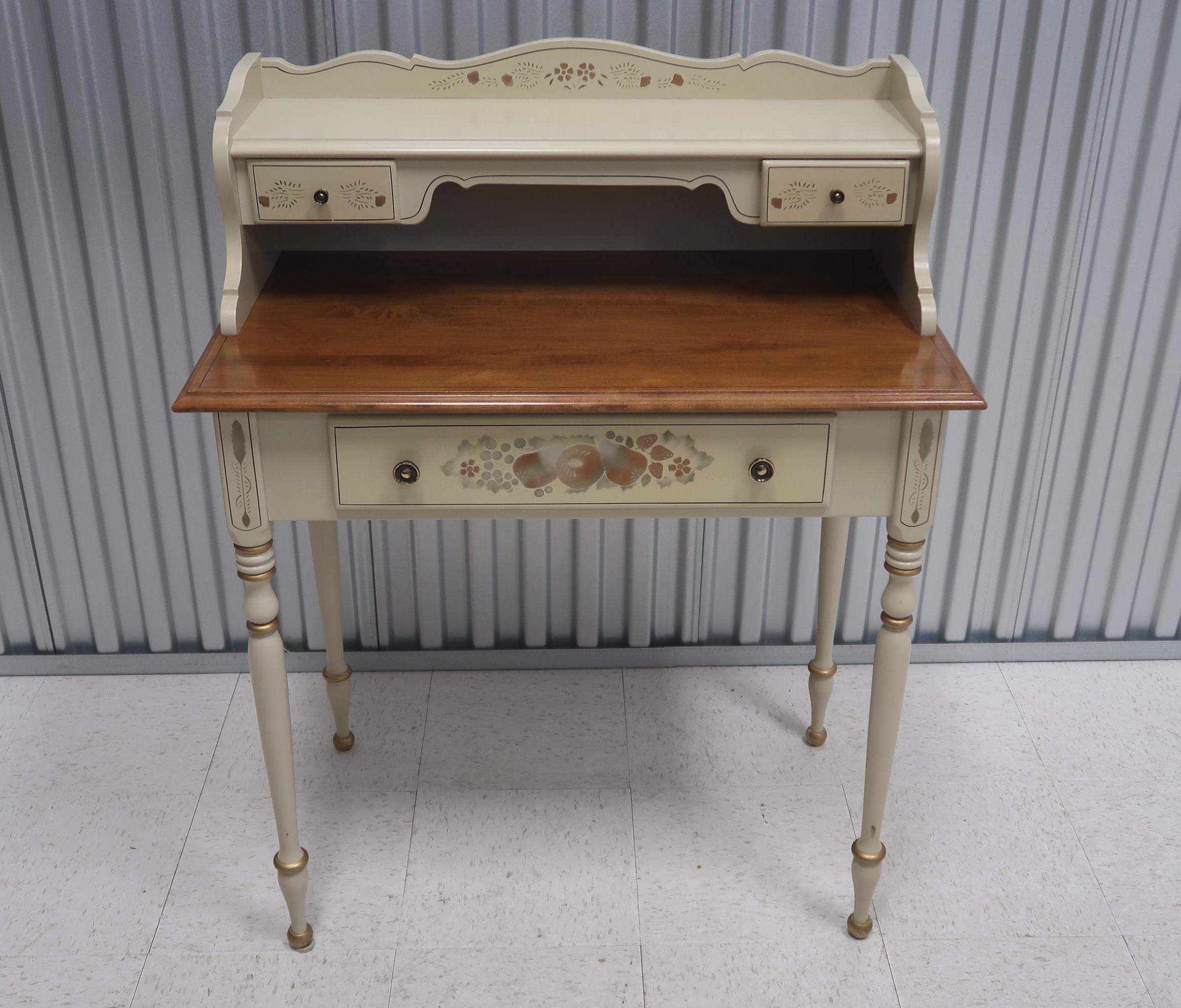 ETHAN ALLEN 　ヴィンテージデスク＆アームチェアセット　木製 ETHAN ALLEN ヴィンテージデスク＆アームチェアセット 木製