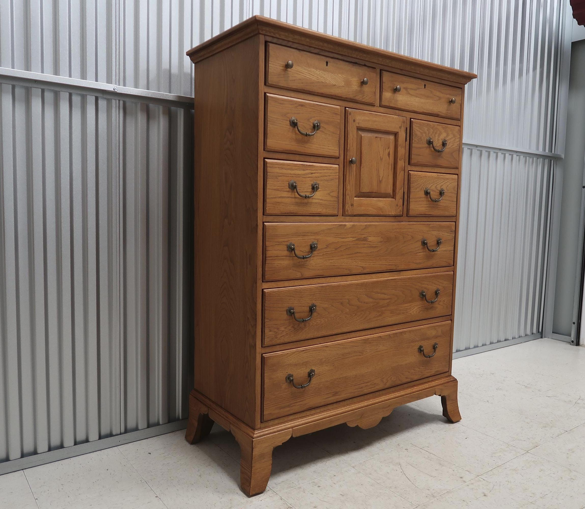 Lexington Shaker Oak 9 Drawer Chest Vintage Find - Etsy