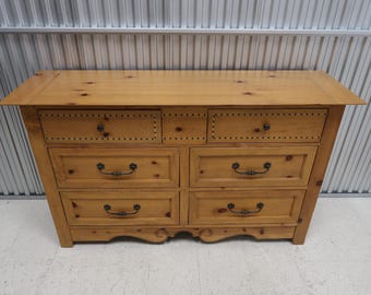 Baker Furniture Milling Road Knotty Pine Dresser Vintage Find