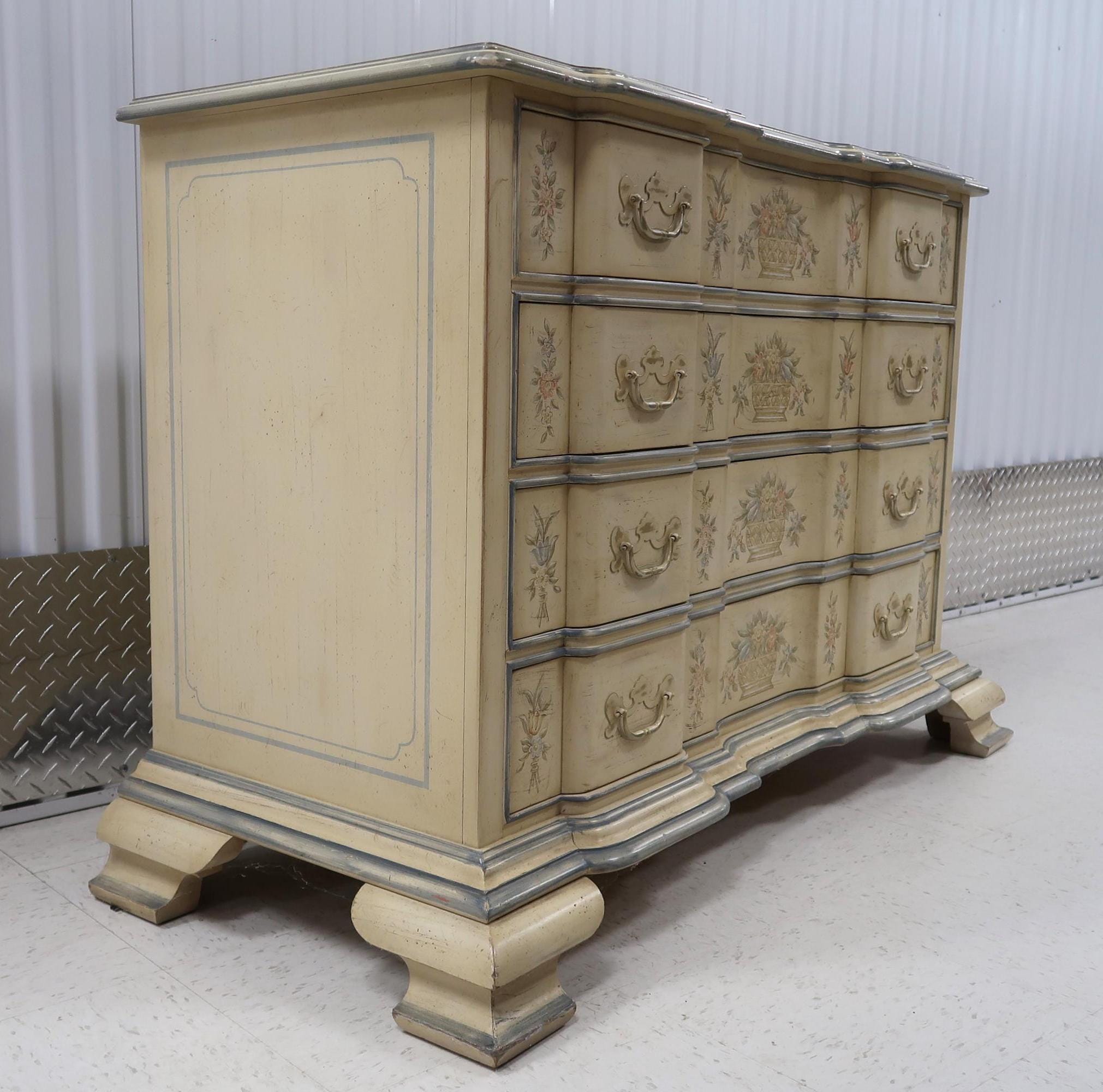 Drexel Heritage Et Cetera Country Floral Goddard Chest Vintage