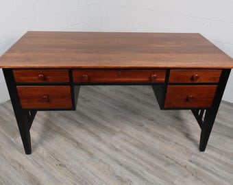 Ethan Allen American Impressions Cherry/ Black Desk Vintage Find