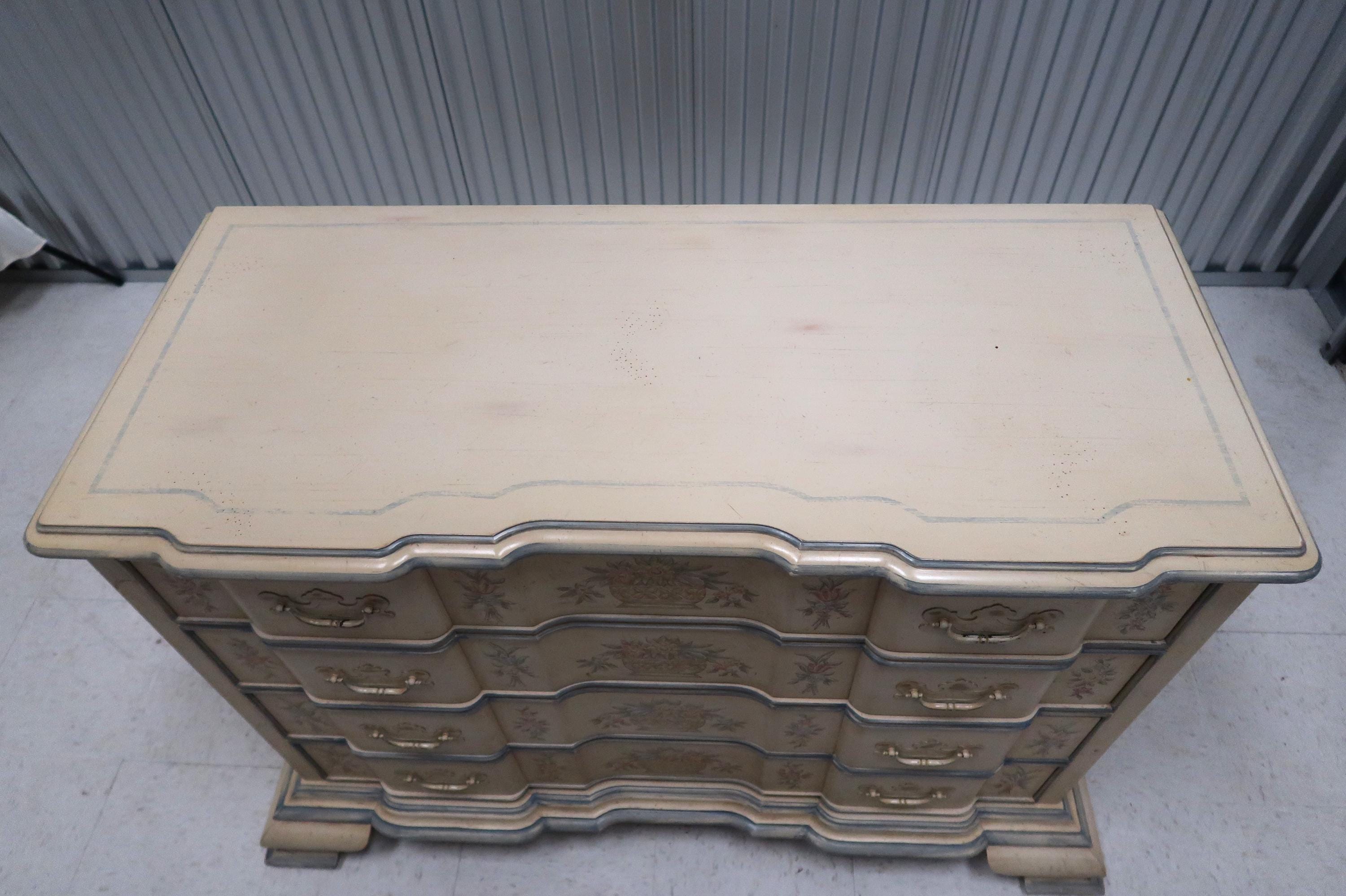 Drexel Heritage Et Cetera Country Floral Goddard Chest Vintage
