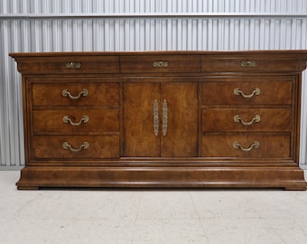 Henredon Scene One Campaign 7 Drawer Dresser Vintage Find - Etsy
