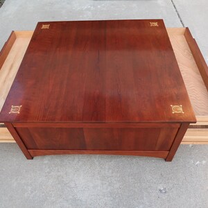 Stickley Harvey Ellis Square Storage Cocktail Table Vintage Find - Etsy