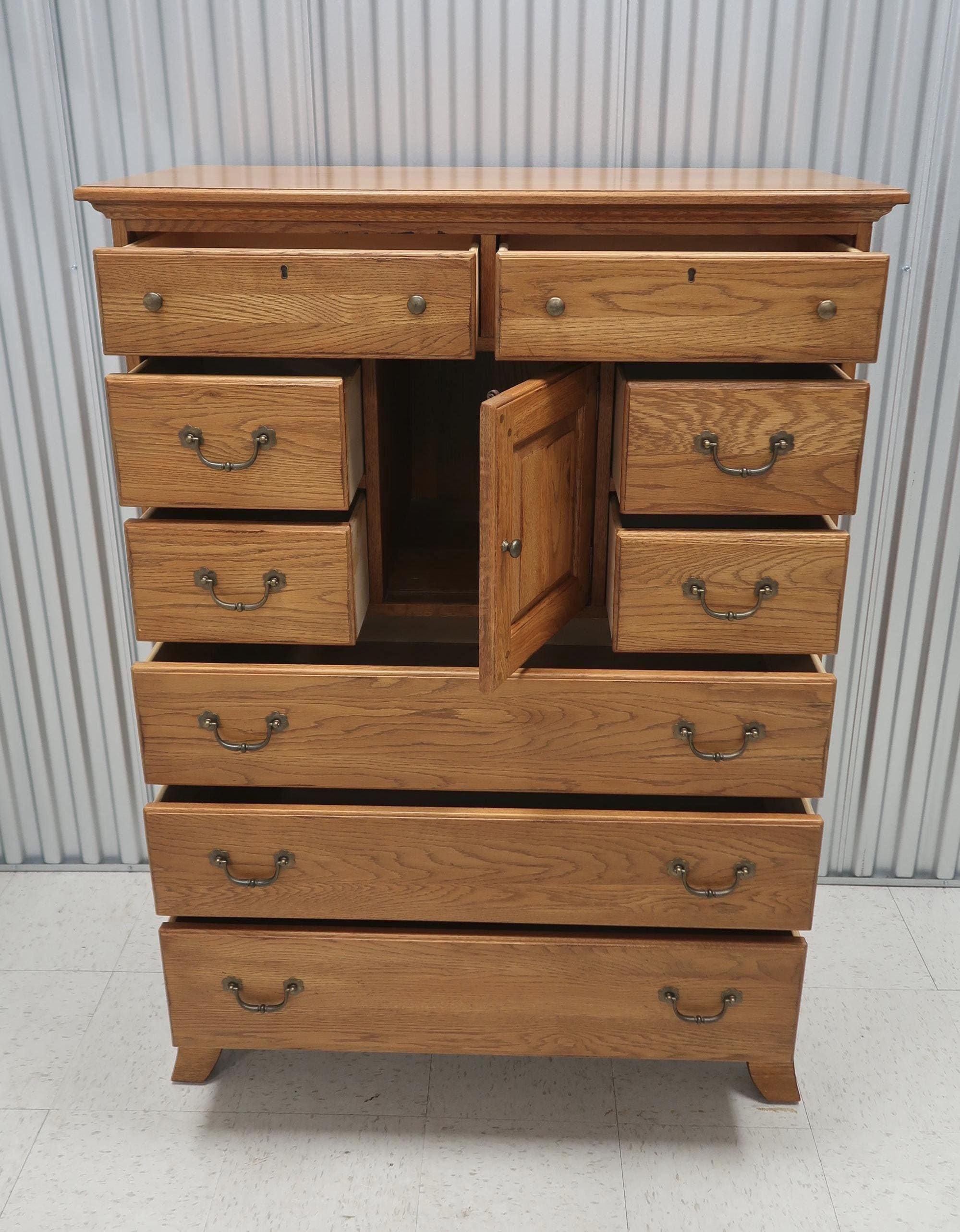 Lexington Shaker Oak 9 Drawer Chest Vintage Find - Etsy