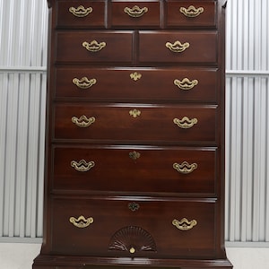 Thomasville Traditional Cherry Tall Chest of Drawers Vintage Find