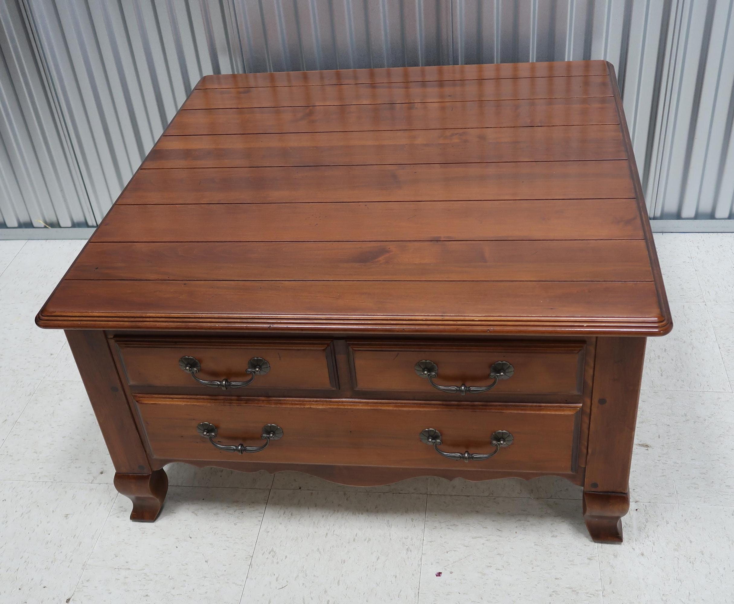 Nichols \u0026 Stone French Country Maple Coffee Table With Drawer Vintage Find  - Etsy, image size:2431x1999