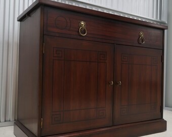 Henredon Natchez Banded Inlaid Mahogany Server Cabinet