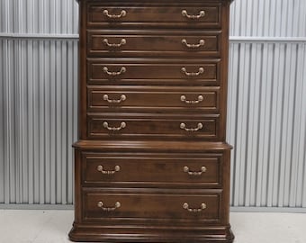 Ethan Allen Country Crossing Cinnamon Maple Lingerie Chest Vintage