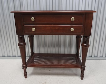Vintage Ethan Allen Country Craftsman Distressed Pine Wood