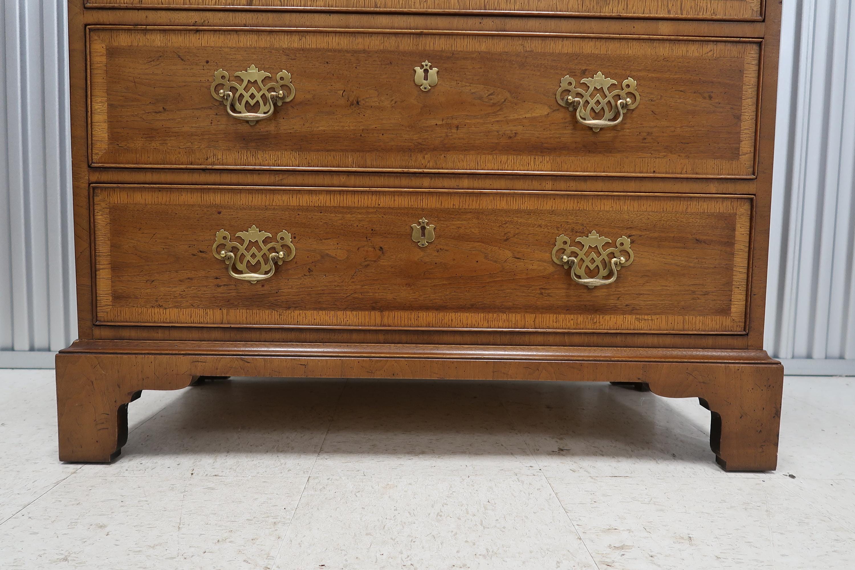 Henredon 18th Century Portfolio Collection Georgian Walnut Tall