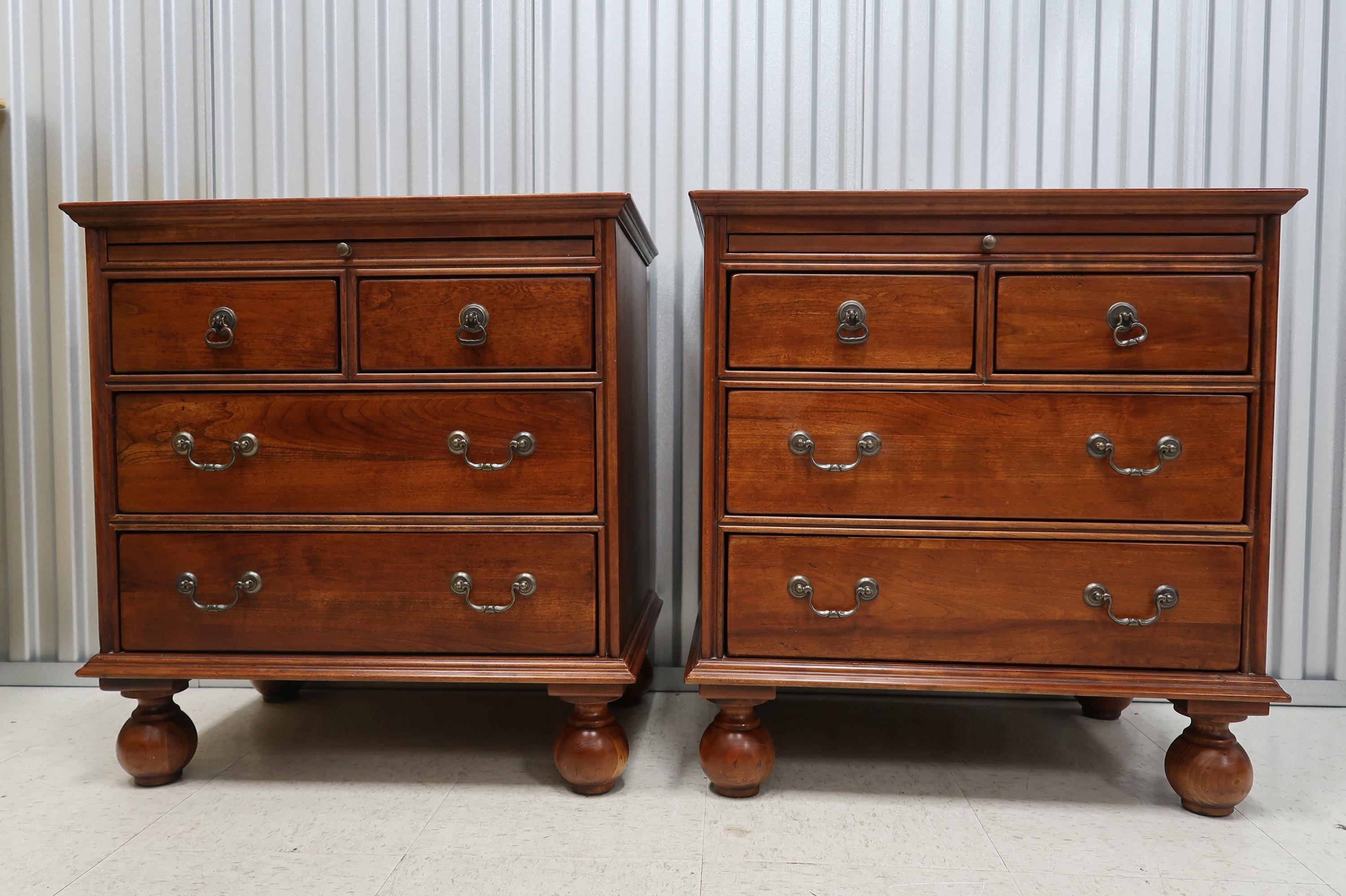 Bob Timberlake Cherry Bun Feet Night Chests (pair) Vintage Find - Etsy, image size:3000x1999