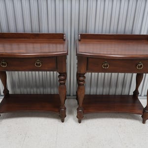 Pair Harden Sagamore Oversized Night Tables With Gallery Vintage Find