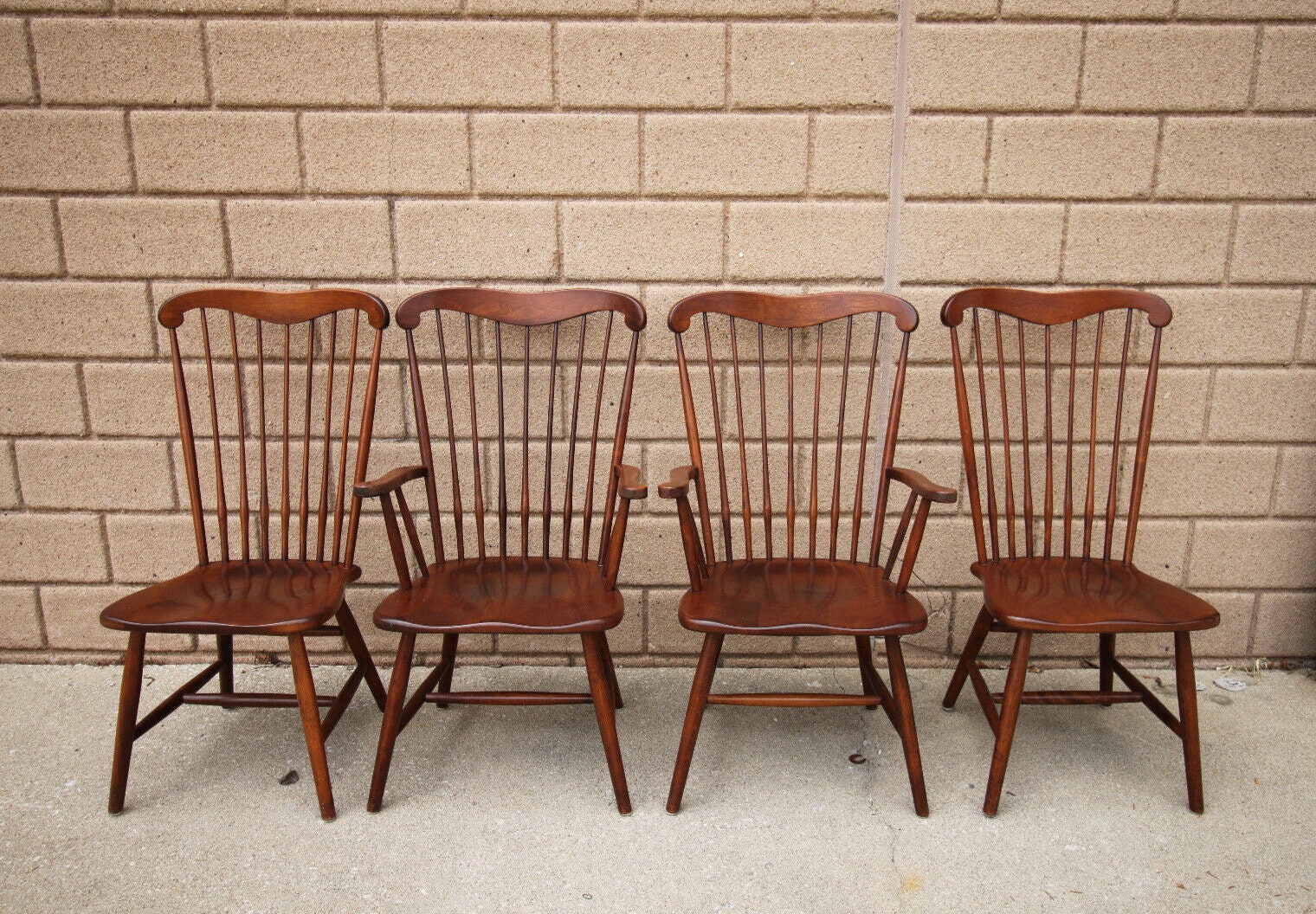 Vintage fan back chair sale