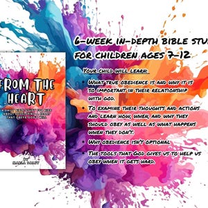 In-Depth Kids Bible Study Printable, Christian Curriculum, Digital Bible Study for Kids, Youth Bible Study, Christian Children's Workbook