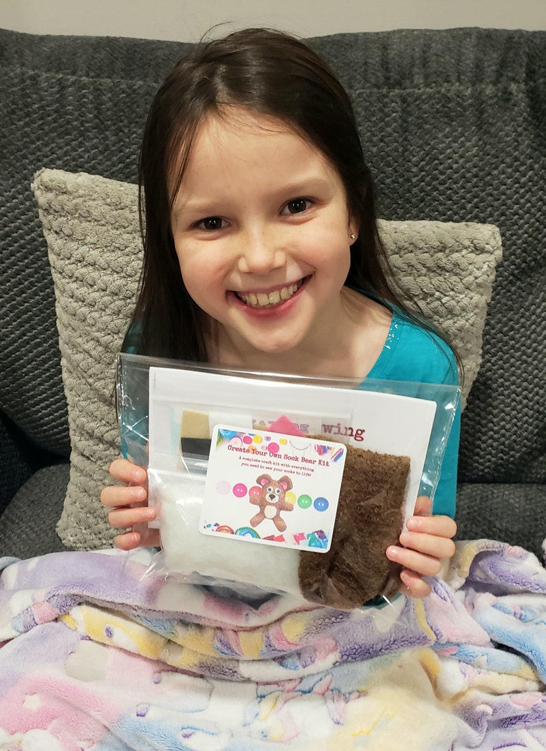 Sock Bear Craft Kit, Do It Yourself Craft Kit, Sewing Kit, Craft Kit