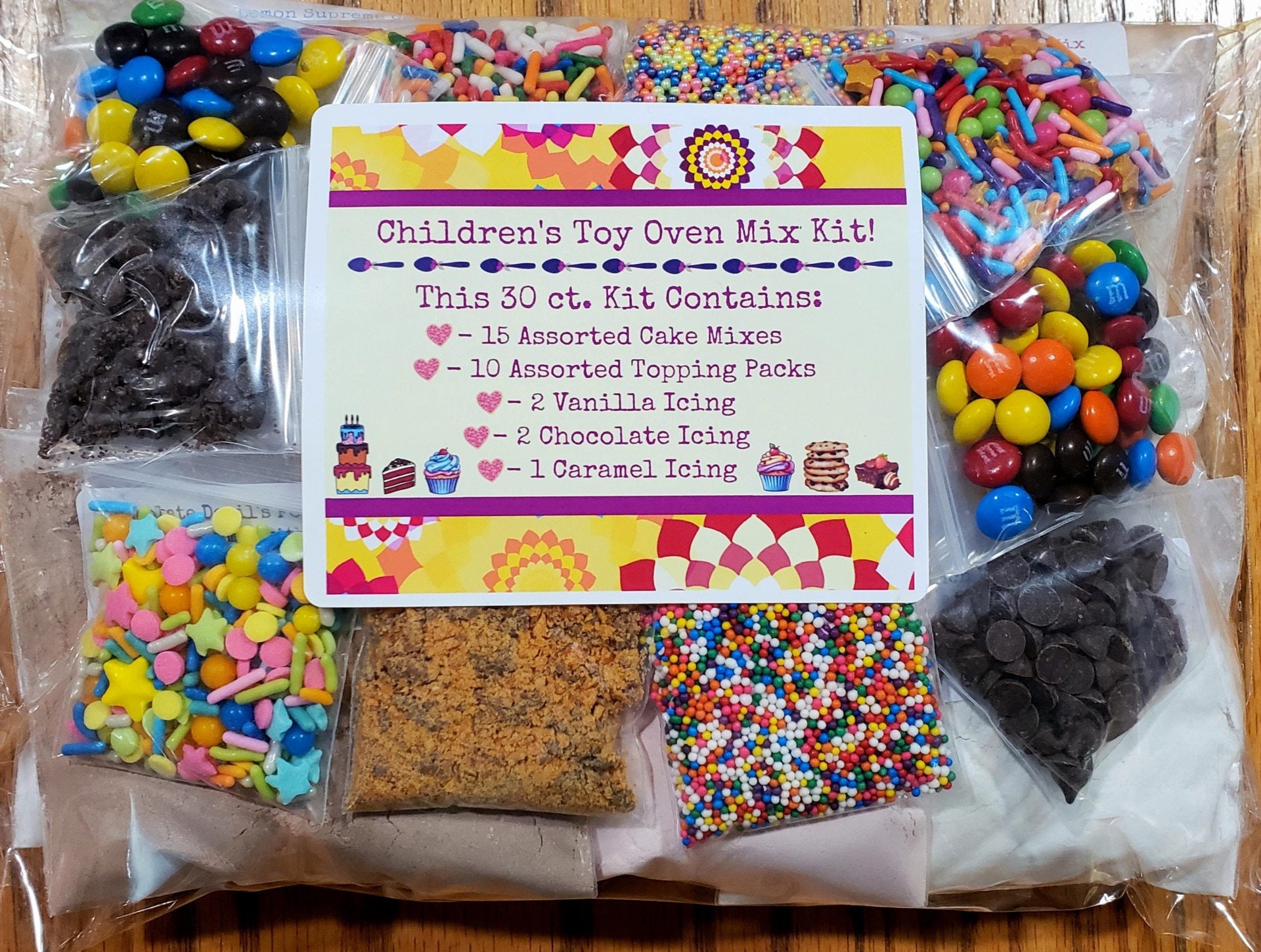 30 Ct. Easy Bake Oven Mixes Pack 15 Cake Mixes, 5 Large Icing & 10