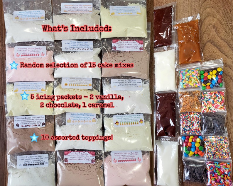 30 Ct. Easy Bake Oven Mixes Pack 15 Cake Mixes, 5 Large Icing & 10