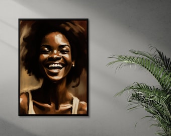 Sztuka cyfrowa | Sztuka ścienna Afroamerykanów - Black Girl Joy
