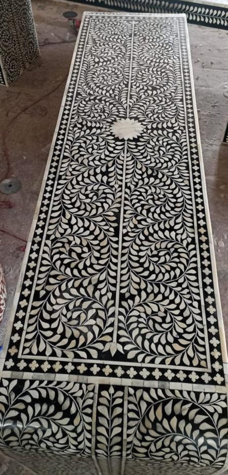 Bone Inlay Furniture Bone Inlay Desk Bone Inlay Console - Etsy