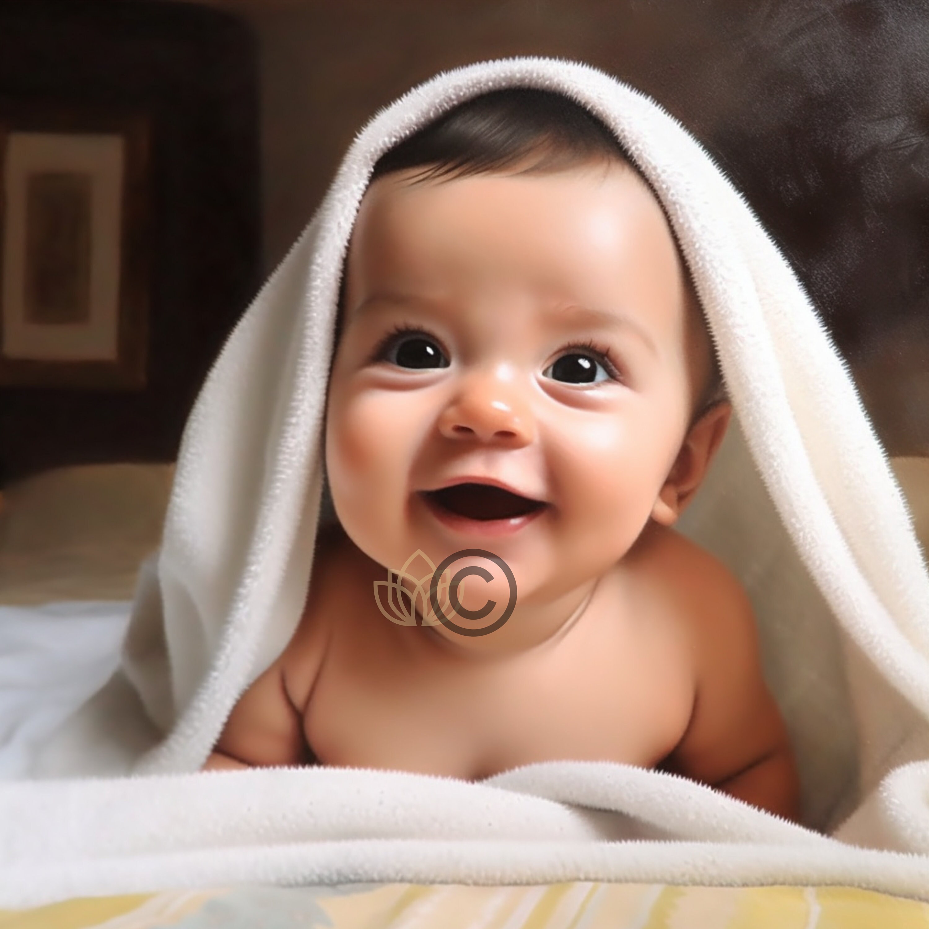 Heritage Oil Painting Baby Wall Art Canvas Print Art on Canvas Living