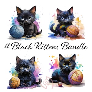 Cat Breeds Clipart, Bundle Cats Clipart, Pet Animals Clipart, Watercolor Cat Graphics, Realistic Cats, Cute Kitten Clipart, Nursery decor