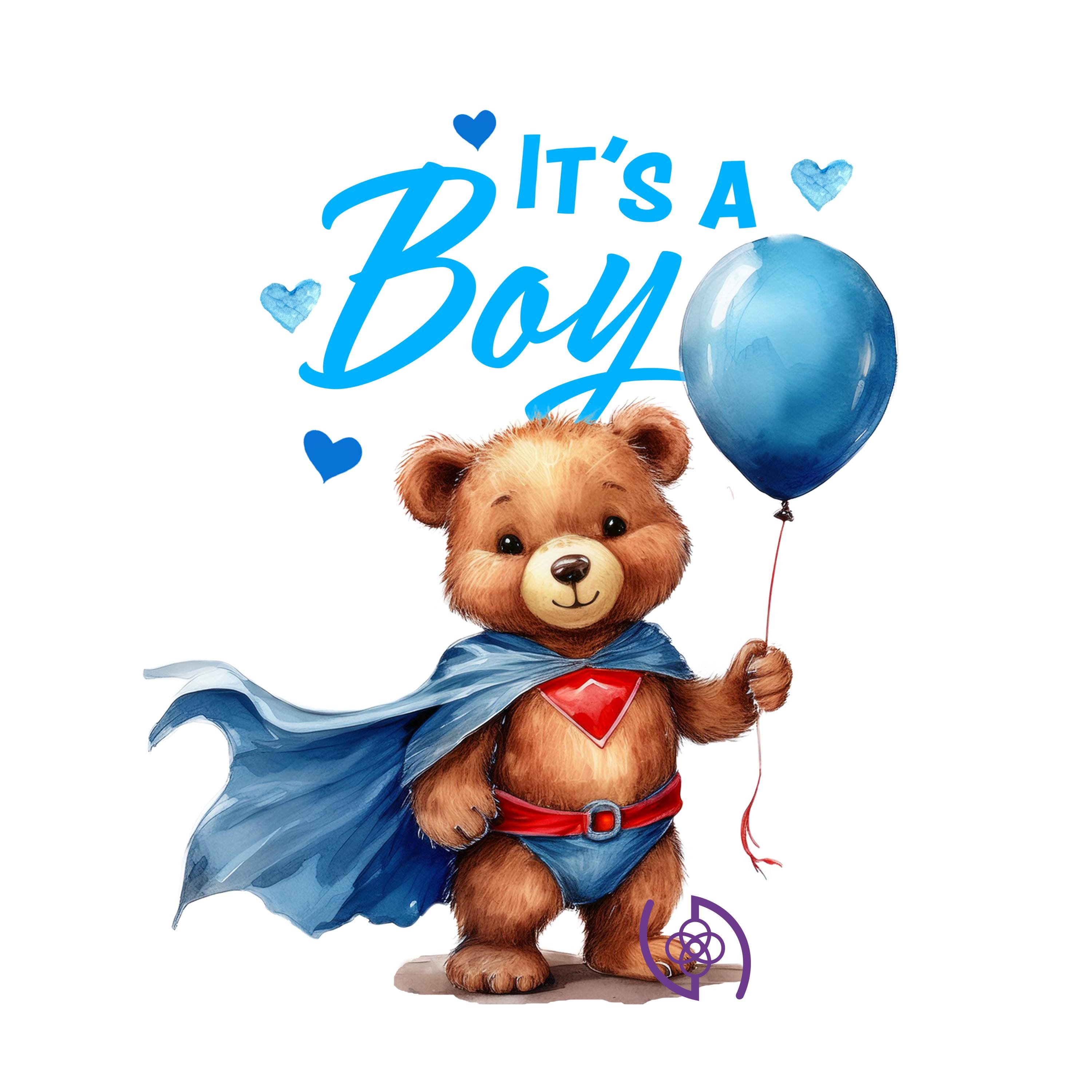 It's a boy clipart, baby announcement, gender reveal, cake topper, Birth Announcement, Pregnancy Announcement, Baby Hospital Sign clipart