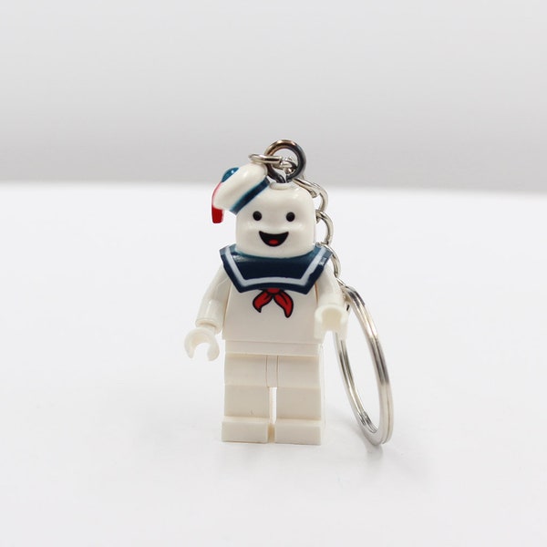 Custom UV Printed Star Wars Keychain - Stay Puft Marshmallow Man Fan Made Keyring