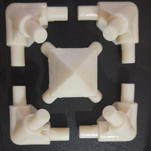 Giza Pyramid  Connectors, Giza Pyramid kit, Pyramids Meditation,  Plastic 12.7 MM ( OD)meditation Pyramid, pyramid corners, Connectors only