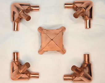 Giza Pyramid Connectors KIT  usa 3/4 Inch ( L Type) , Europe _ 22mm , UK15MM OD, Copper Pyramid Kit, giza kit, Meditation