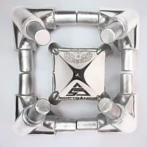 Stainless Steel Giza Pyramid Connectors (OD 12.6 MM) _ (51Degree 51Minutes)