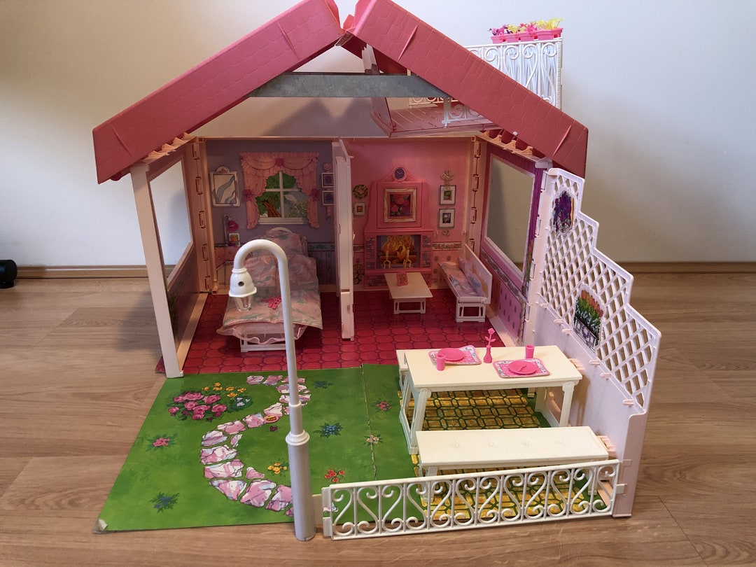 90s Mattel Barbie Fold N Fun House 1993 - Etsy