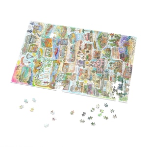 La Jolla Jigsaw Puzzle metal box | San Diego jigsaw | La Jolla art puzzle | San Diego board game | San Diego jigsaw puzzle | UCSD grad gift
